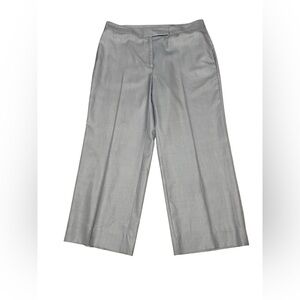 Bobby Jones Light Blue Wide-Leg Women's Cropped Pants, Size 14.